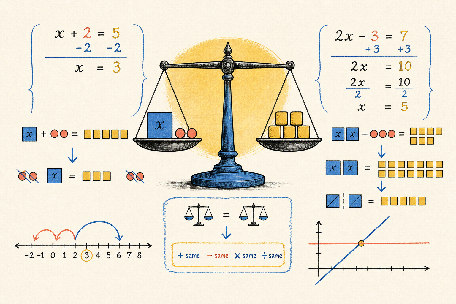 Editorial math illustration for Reintroduction to Equations