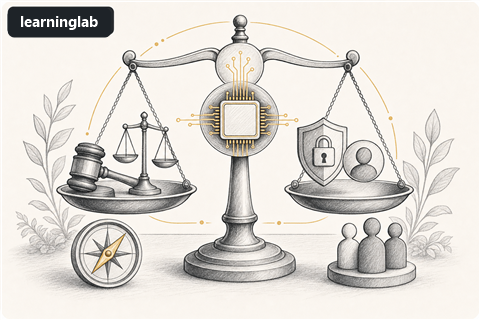 Line-art illustration for Legal and Ethical Concerns in Computing